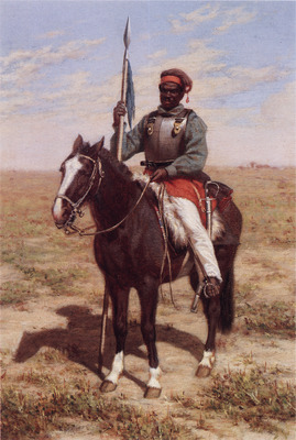 Lancero painting by Juan Manuel Blanes