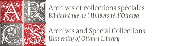 Archives and Special Collections, University of Ottawa Library