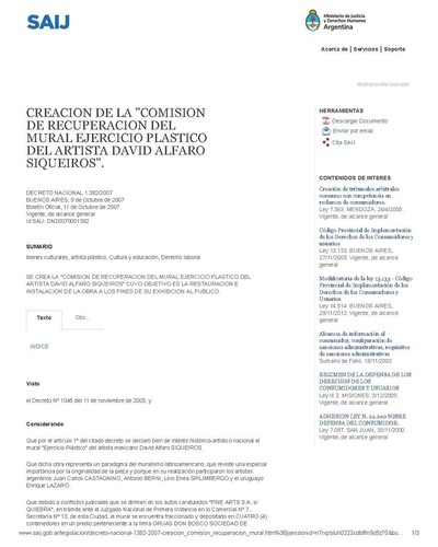 2007-10-9 DECRETO NACIONAL 1.3822007 Creacion de la comision de recuperacion EPlastico_Page_1.jpg