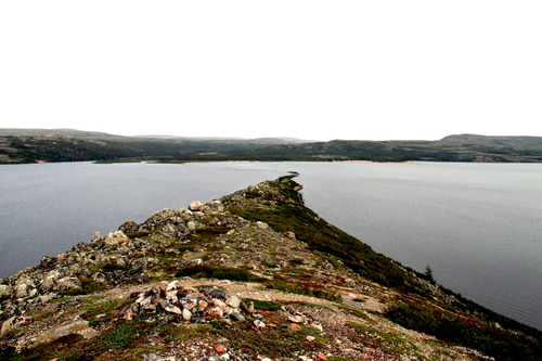 Lieu de passage de caribou sur la rivière Georges 1.JPG