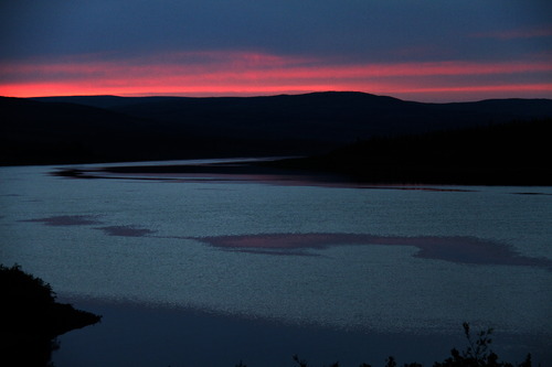 Coucher de soleil sur la rivière George.JPG