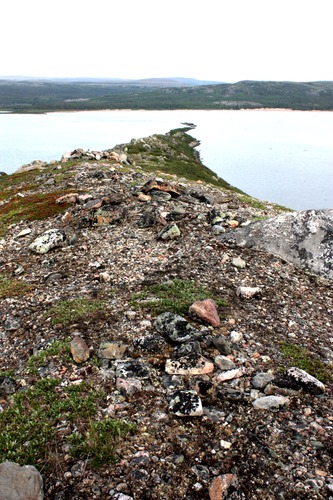 Lieu de passage de caribou sur la rivière Georges