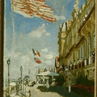 Claude Monet, L’hôtel des roches noires à Trouville, 1870, huile sur toile, 80 x 55 cm