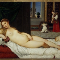 Titien, Vénus d&#039;Urbino (d&#039;Urbin), 1538, huile sur toile, 119 x 165 cm