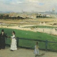 Berthe Morisot, Vue de Paris des hauteurs du Trocadéro, 1872, huile sur toile, 46 x 81.6 cm