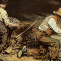 Gustave Courbet, Les casseurs de pierre, 1849-50, huile sur toile, 165 x 257 cm