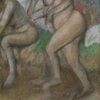 Edgar Degas, Après le bain, avant 1917, fusain et pastel sur papier,