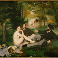 Edouard Manet, Déjeuner sur l&#039;herbe, 1863, huile sur toile, 208 x 264.5 cm