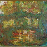 Claude Monet, Pont japonais à Giverny,1918-1924, huile sur toile, 90 x 100 cm