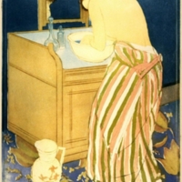 Mary Cassatt, La toilette, 1891, Gravure en couleur à l&#039;aquatinte et pointe sèche