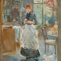 Berthe Morisot, Dans la salle à manger, 1886, huile sur toile, 61.3 x 50 cm