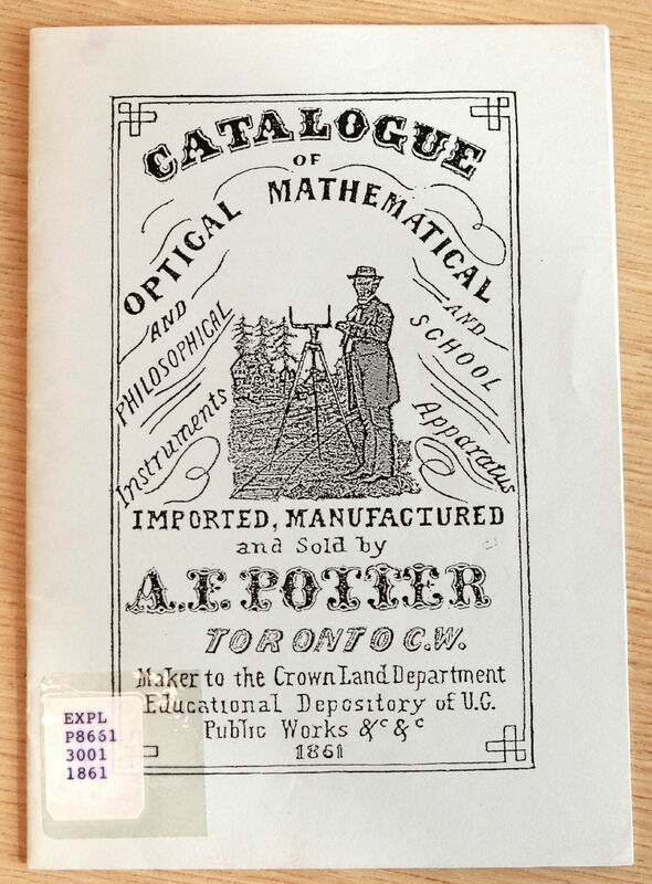 004 - A.F. Potter - Catalogue 1861