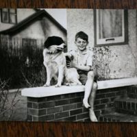 1936 - Farley with his dog, Mutt, inspired the novel of the same name.jfif