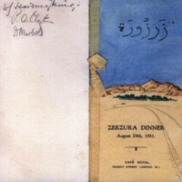 Zerzura meeting 1931, London, Menu.png