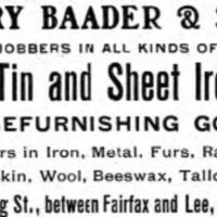 Henry Baader &amp; Sons Co. Ad