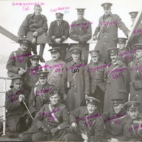 1st. Newfoundland Regiment Officers on board Florizel