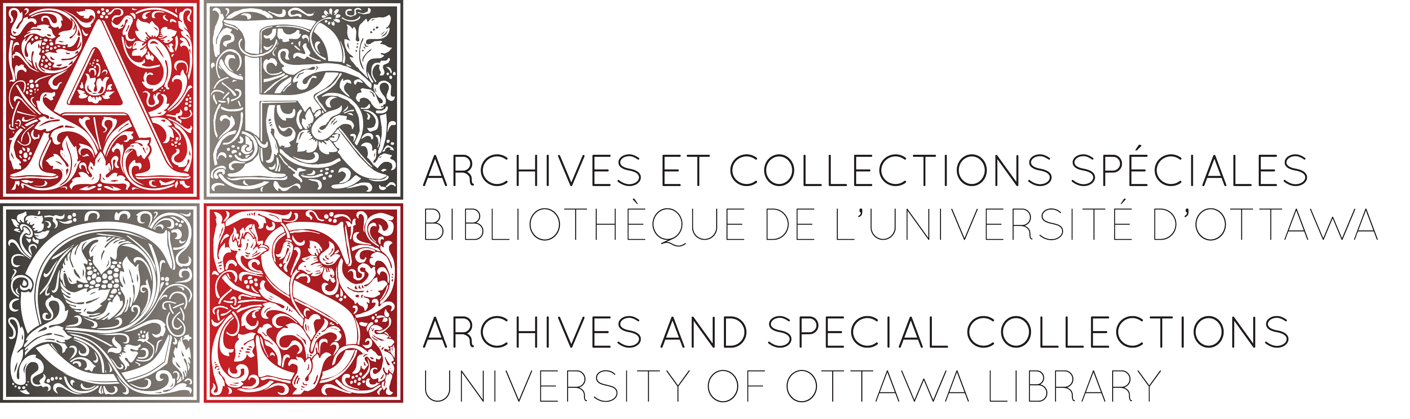 University of Ottawa Library, Archives and Special Collections Logo