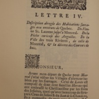 Letter 4 from Voyages du Baron de la Hontan dans L’Amerique Septentrionale