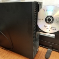 DVD-R Inserted into Reader