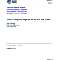 Appendix 1: Accessioning Born-Digital Content with BitCurator by John Caldwell