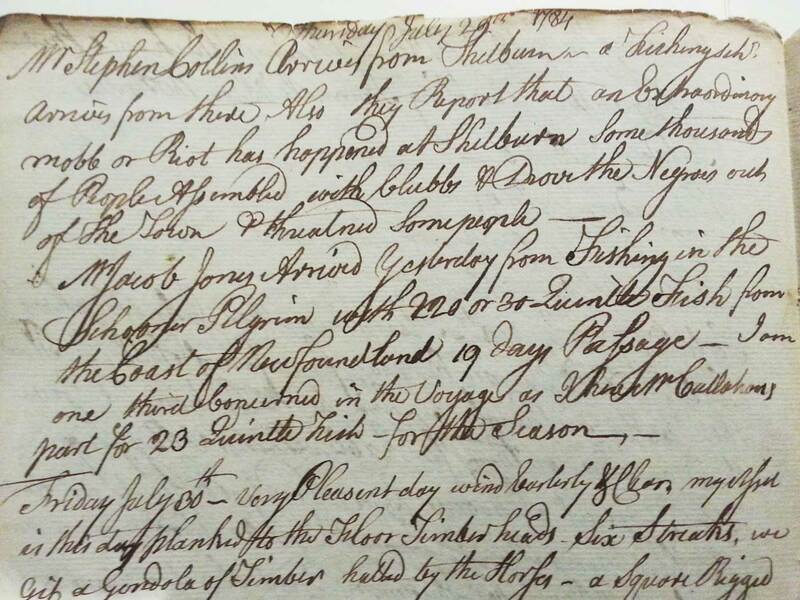 simeon-perkins-diary-page-1784-July29-shelburne-riot.jpg