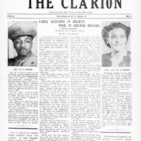 Volume 2, Number 5, Page 1 of The Clarion - Published For Afro Unity In The Maritimes.jpg