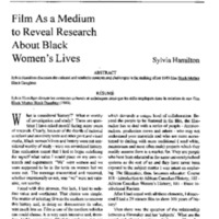 film as medium to reveal research about Black womens Lifes.pdf