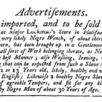 Halifax Slave Sale Ad (1752).png
