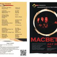 Macbeth Summer Tour: Program