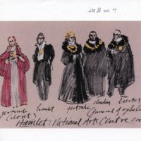 Costume sketches for  Hamlet    Act III, Scene 4 (2004)