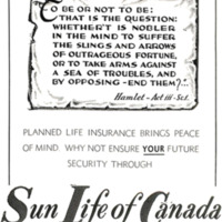 Sun Life Insurance Shakespeare ad