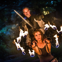 Macbeth Promotional Image: Macbeth and Witch