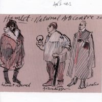 Costume sketches for Hamlet    Act V, Scene 1 (2004)