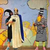 Duke Solinas puppet- performance photograph from A Company of Fools&#039; 2015 production of The Comedy of Errors