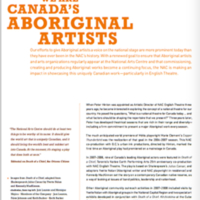 We are Canada&#039;s Aboriginal Artists